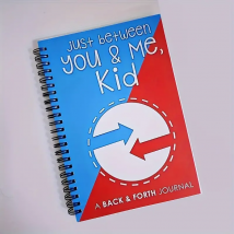 Interaktives Eltern-Kind-Back- und Forth-Tagebuch – „Just Between You & Me, Kid“ – Kreatives Notizbuch für die Bedeutung