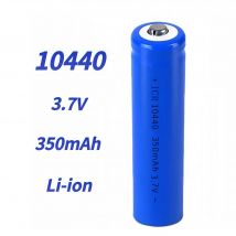 10440 3.7V 350mAh AAA Caricabatteria al litio ricaricabile per microfono Torcia Radio Power bank Spazzolino elettrico Spremiagrumi