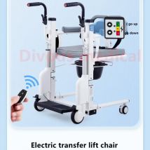 Sollevatore elettrico per trasferimento paziente Sedia a rotelle aperta multifunzionale Sedile mobile Letto Sedia da toilette per anziani disabili