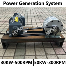 Niedrige Geschwindigkeit 50KW 30KW Getriebeloser Permanentmagnetgenerator 96V 220V 380V AC Lichtmaschinen Stromerzeugungssystem für den Heimgebrauch