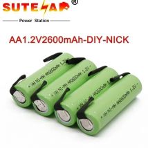 74/5000 10000 Batteria ricaricabile AA 1.2 v 2500 MAH NI-MH AA per rasoi elettrici, giocattoli, telecomando wireless, ecc.