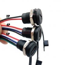 USB-C 5A Hochstrom-Ladebuchse mit M11-Mutter, Schnappverschlussplatte, USB-C, Typ C, weiblich, Typ C, wasserdichter Buchsenstecker