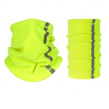 Scaldacollo riflettente Sciarpa multipla Autunno Inverno Fazzoletto da collo Uomo Sci Copri collo Maschera calda regolabile Polar Fleece Ciclismo