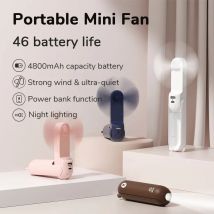 JISULIFE Ventilatore portatile Mini ventilatore portatile USB 4500mAh Ricarica tenuto in mano