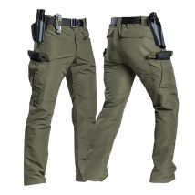 Taktische Herrenhose mit mehreren Taschen, Ripstop, für Frühling und Herbst, Outdoor, Militär, Wandern, Arbeit, Kampfhose, wasserabweisend, atmungsaktiv
