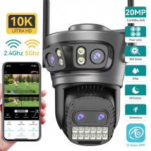 20MP 8K Vier Objektiv Drei Bildschirme 10X Zoom PTZ Wifi IP Kamera 10MP 5K Dual Objektiv Dual Bildschirme Auto Tracking Outdoor Kamera 5G WIFI