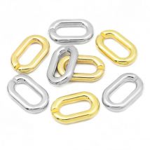 17*27mm Golden White k color Plastic Annular open ring For Jewelry Making Charms Bracelet Necklace Keychain DIY Accessories
