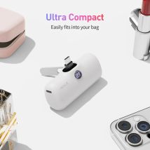Caricabatterie portatile iWALK da 5000 mAh: nessun cavo necessario, ricarica rapida PD da 20 W, adatto per iPhone serie 15