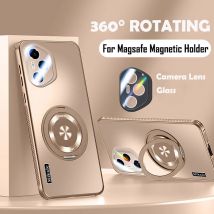 Harte AG-Matte mit Ring, magnetisches kabelloses Laden, schützende Rückseite für Huawei Honor 100 200 300 Pro Shell