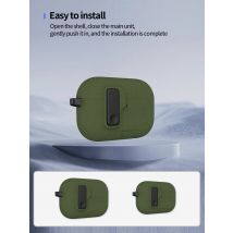 (New 2025) For AirPods Pro 3 Phone Holder Case with Secure Lock Full Shockproof Protective Cover with Keychain For AirPods Pro 3