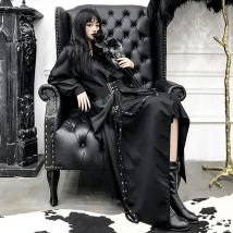 Boho Retro Langarm Bluse und Bänder Unregelmäßigen Yamamoto Rock Set Gothic Punk Schwarz frauen Set Outfit 2020 plus größe