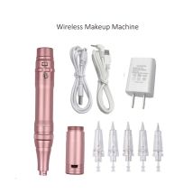 Rose Gold Professionelle Dermograph Drahtlose Permanent Make-Up Maschine Stift Schönheit Augenbraue Tattoo Maschine