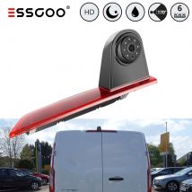 ESSGOO Per Ford Transit Custom 2012-2016 3rd Copertura Della Luce Freno HD Vista Posteriore Telecamera di Backup IP68 Visione Notturna Impermeabile