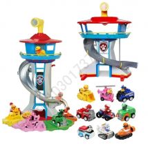 Juego de juguetes de la patrulla canina, figuras de dibujos animados de Anime, patrulla canina, Chase Skye, bicicleta de rebote, decoración del hogar, regalos de Navidad y cumpleaños para niños