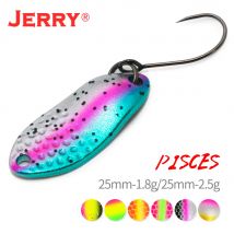 Jerry Fische Micro Metall Löffel Trour Angeln Locken Spinnrad Aritcial Mini Köder 1,8g 2,5g Bass Trolling Messing Tackle