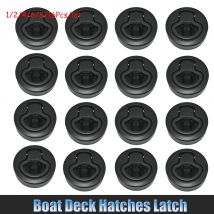5,1 cm Bootsdeck, Lukenschloss, runder Zug, Slam-Riegel, Kabine, bündiger Türschließfach für Wohnmobil, Yacht, Kunststoffriegel, Schrank, Marinezubehör, 16 Stück