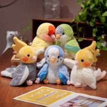20 cm Kawaii Vogel PlushToys Künstliche Vogel Plüsch Puppe Nette Lebensechte Papagei Spatz Plüsch Handpuppe Kinder Geburtstag Weihnachten Geschenke