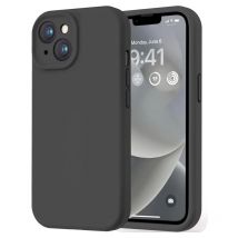 Luxuriöse schwarze Handyhülle für iPhone 16 15 14 11 12 13 Pro Max 7 8 Plus 13 Mini 16E SE 2022 Xr X Xs Matte Soft Back Cover Case
