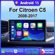 Radio samochodowe z Androidem 15 i CarPlay do Citroena C5 2008 2009 2010 -2017 nawigacja wideo DVD Autoradio Stereo 2din Head Unit