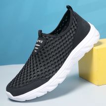 Atmungsaktive Männer Casual Turnschuhe Leichte Männliche Anti-slip Kausalen Schuhe Outdoor männer Müßiggänger Weiche Fuß Wohnungen Jogging 2024 neue
