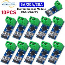 1-10PCS ACS712 Modulo sensore di corrente Rivelatore 5A/20A/30A Gamma Modulo sensore di corrente ad effetto Hall