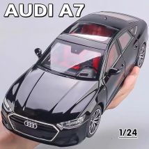 1:24 Legierung AUDI A7 Druckguss-Spielzeugautos Miniaturmodell 6-türig geöffnetes Autorad Zurückziehfahrzeugmodelle für Kindergeburtstagsgeschenke