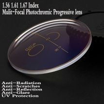 1,56 Index asphärische photo chrome multifokale Gleit sicht glas Myopie Hyperopie Anti reflexions brille Linse