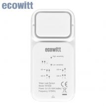Ecowitt WH55 Mehrkanaliger Kabelloser Wasserleckage-Detektor mit Lautem Audioalarm, Nur Zubehör, Nicht Allein Verwendbar