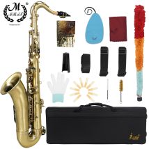 M MBAT Tenorsaxophon in Bb Professionelles Messingsaxophoninstrument in Bb Professionelles Konzert Holzblasinstrument für Musikliebhaber