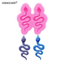 Mini Schlange Schlüsselanhänger Anhänger Boutique Silikonform DIY Epoxidharz Schmuck Haarschmuck Schuhe Taschen Zubehör Tropfformen