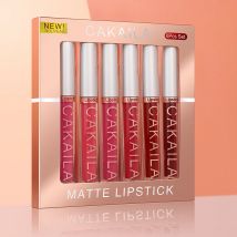 CAKAILA18 Mattflüssiger Lippenstift Damen Lipgloss Lippenstift Make-up Geschenk Antihaft-CupNot FadeWaterproof Matte Lippenstift-Set