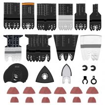 154/56Pcs Oscillating Saw Blade Universal Multi Tools Blades with Sanding Pad Fast Cutting Saw Blade for Metal Nail Wood Plastic