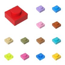 50 pz 3024 30008 Piatto 1x1 Mattoni Giocattoli Per Edifici Tecnici Blocchi Giocattoli Per I Bambini Regalo Compatibile con Assemblaggio FAI DA TE MO