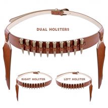 Kinder Spielzeug Pistole Holster Cowboy Pistole Gürtel Holster Halloween Cosplay Jäger Kostüm Zubehör Pu Leder Gürtel Revolver Holster