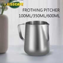 Dzbanek do spieniania mleka pojemnik ze stali nierdzewnej 100ML 350ML 600ML dzbanek do spieniania filiżanki do kawy Latte Barista ekspres do kawy akcesoria