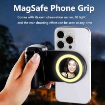 2026 Magsafe Bluetooth Shutter Telefonhalter Kameragriff Griff Selfie Stabilisator W FillLight Shooting für iPhone 16 15 14 Android