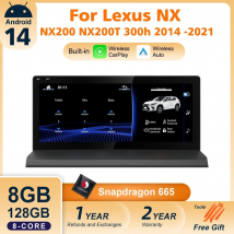 Nunoo Android 14 CarPlay Auto Radio For Lexus NX NX200 NX200T NX300h 2014-2021 Multimedia Navigation GPS DSP 4G WiFi
