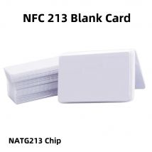 10/50 Stück NFC Ntag216 Ntag215 Ntag213 Weiße Karte TAG ISO14443A RFID-Karten Ntag 213 Chip für alle NFC-fähigen Telefone