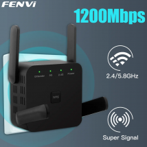 Fivi 5Ghz 1200Mbps ripetitore WiFi Router WiFi Extender amplificatore Dual-Band 2.4G/5GHz rete a lungo raggio ripetitore di segnale wi-fi AP