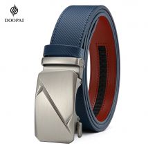 Männer Leder Gürtel Legierung Automatische Schnalle Männlich Gürtel Mann Mode Gürtel Leder Luxus Gürtel für Männer Business Designer