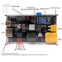 2S-6S 45W Bidirectional Fast Charger W Display XT30 XT60 3S 4S Li-ion/LiFePO4 RC Aircraft Drone Battery Charging & Power Station