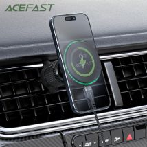 ACEFAST Qi2 15W Supporto magnetico per auto di ricarica wireless per iPhone 12/13/14/15/16Pro Max Staffa di montaggio con clip per presa d'aria a ricarica rapida
