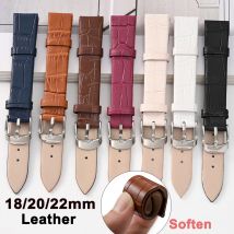 Leder-Uhrenarmband für Seiko-Armbänder für Omega-Handgelenk, Herren und Damen, Ersatz für Armbandzubehör für Patek Philippe-Gürtel 20/18/22 mm