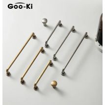Goo-Ki Maniglie moderne in bronzo nero argento Maniglie per armadi Maniglie per porte da cucina Manopole per cassetti Maniglia per armadio per ferramenta per mobili