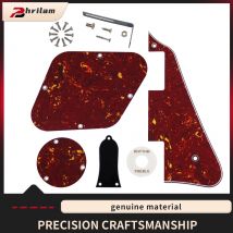 1 Set Coperture per interruttori con piastra antigraffio per battipenna per chitarra elettrica con staffa per sostituzione chitarra stile LP, 10 colori