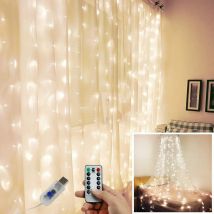 Vorhang LED Lichterketten 3x3m 3x2m 3x1m Weihnachts dekoration Fernbedienung Urlaub Hochzeit Fee Girlande Licht für Schlafzimmer