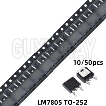 10/50PCS 78M05 LM7805 TO-252 7805 1000MA 5V NEUE Drei-terminal spannung regler rohr