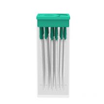 100pcs Interdental Silicone Brushes Dental Toothpicks Brush Between Teeth Silicone Toothpicks With Thread Oral Cleaning Tool