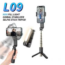 Handheld Selfie Stick Gimbal Stabilisator Halter Einstellbare Füllen Licht Selfie Stehen Bluetooth Handy Für IPhone Samsung