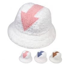 Unisex Pfeil Stil Persönlichkeit Lambhair Eimer Hüte Warme Fischer Caps Outdoor Casual Cap Sonnenschutz Hut